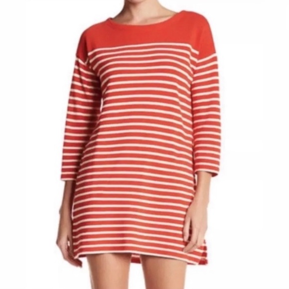 x JoJo Red Wine Boatneck Sleeveless Mini Dress main image 1